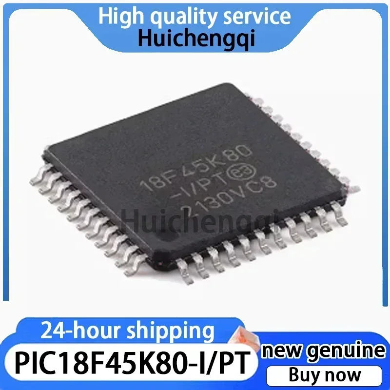 1PCS PIC18F45K80 PIC18F45K80-I/PT TQFP-44 44 Pin Enhanced Flash Microcontroller Chip