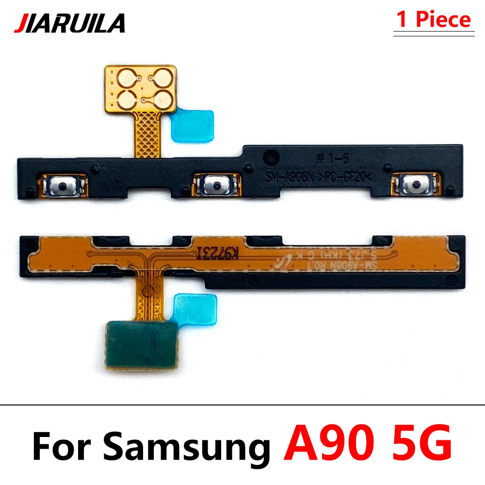 50Pcs， Power Switch On/Off Button Volume control Key Button Flex Cable For Samsung A10S A20S A02S A10 A21S A30S A50S A70S