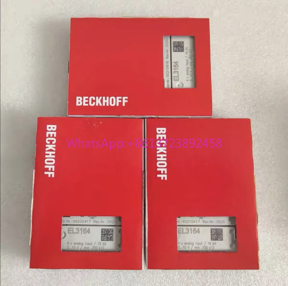 

Beckhoff PLC module EL3164 EL4001 EL4104 EL3102 imported from Germany, SF Express free shipping
