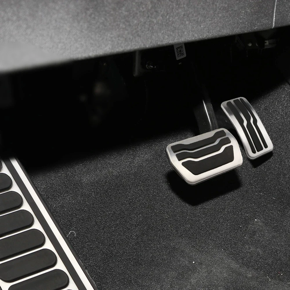 AT MT Stainless Steel Fuel Pedal Brake Pedals Rest Pedal Set Cover for Ford Focus 2 3 4 MK2 MK3 MK4 St Rs 2005 - 2018 Acc.