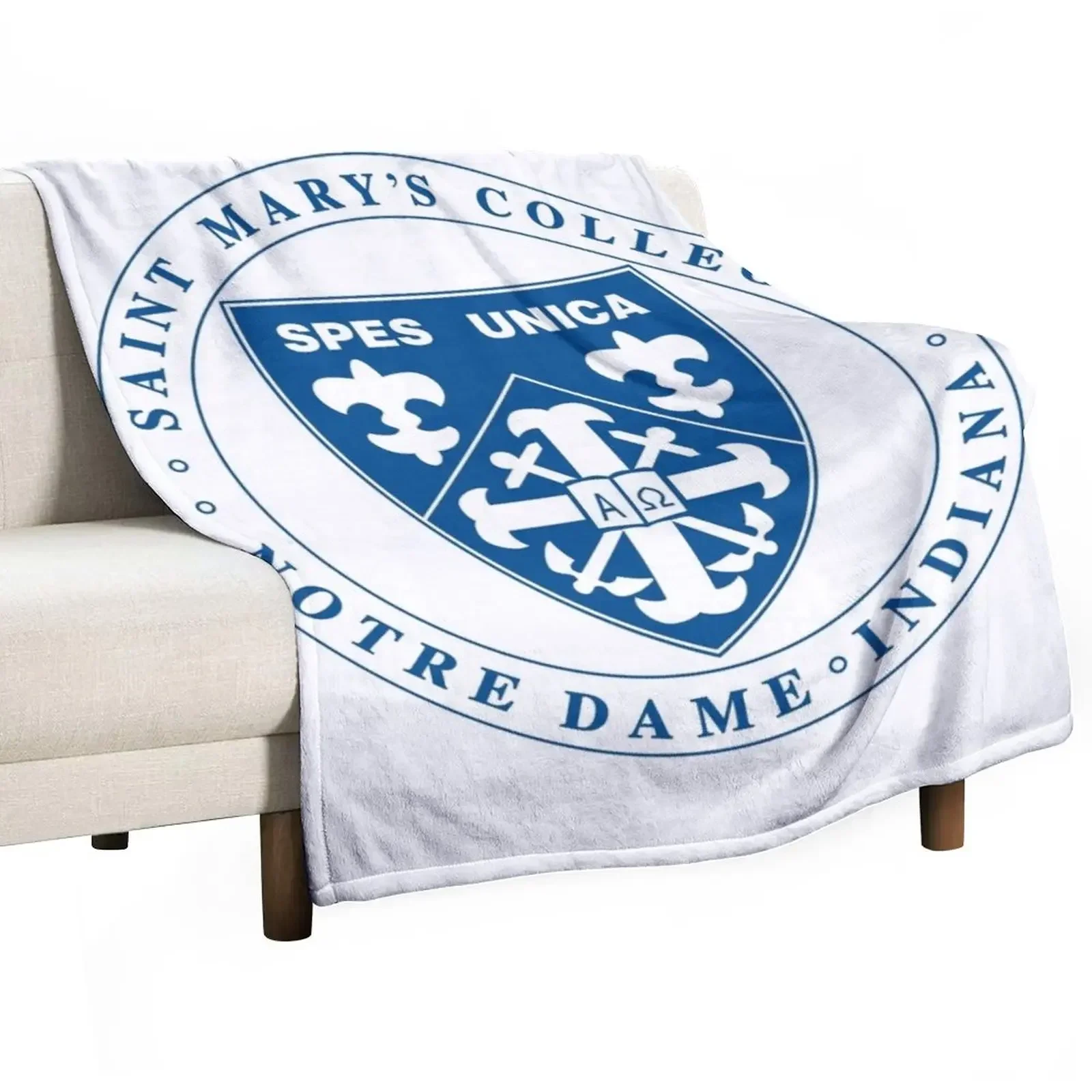 

Saint Mary's College Throw Blanket Blankets For Bed Soft Plaid Blankets