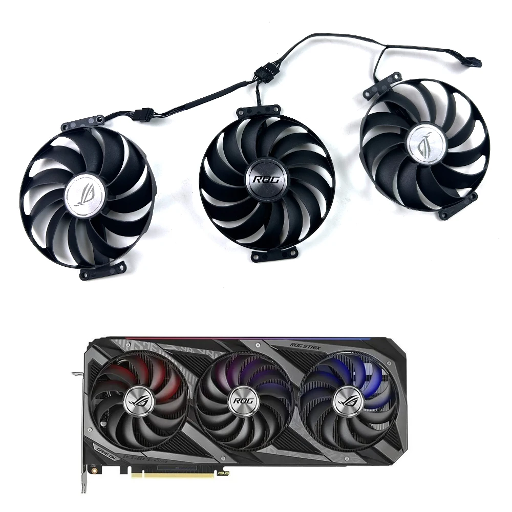 NEW Cooling Fan 95MM CF1010U12S For ASUS ROG STRIX RX6700XT RX6800 RTX 3070 3080 3090 GAMING video card fans
