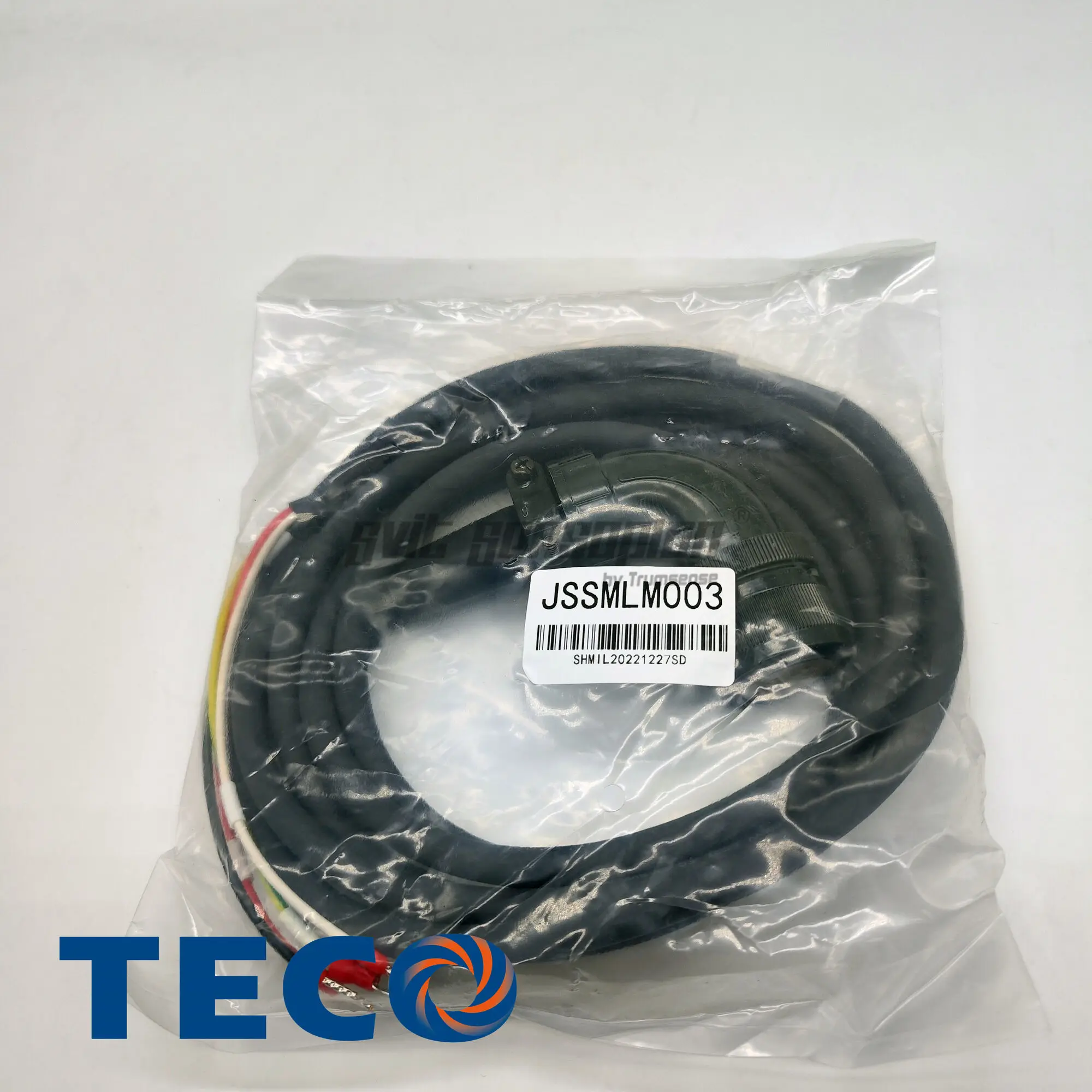 100% Genuine TECO 3 Meter Length Power Cable JSSMLM003 Work With Servo Motor JSMA-PUC08ABA and Servo Drive JSDEP-20A