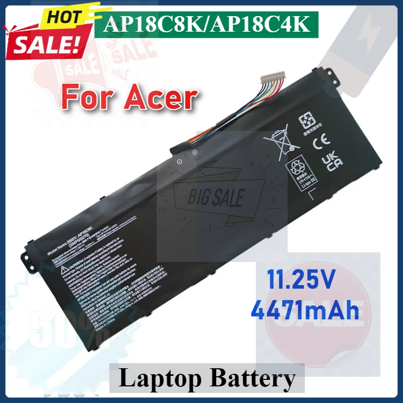

AP18C8K AP18C4K Laptop Battery For Acer Aspire 5 A514-52G A514-54 A515-44 A515-56 SWIFT SF314-57G P2 TMP215 SPIN 3 SP314-54N