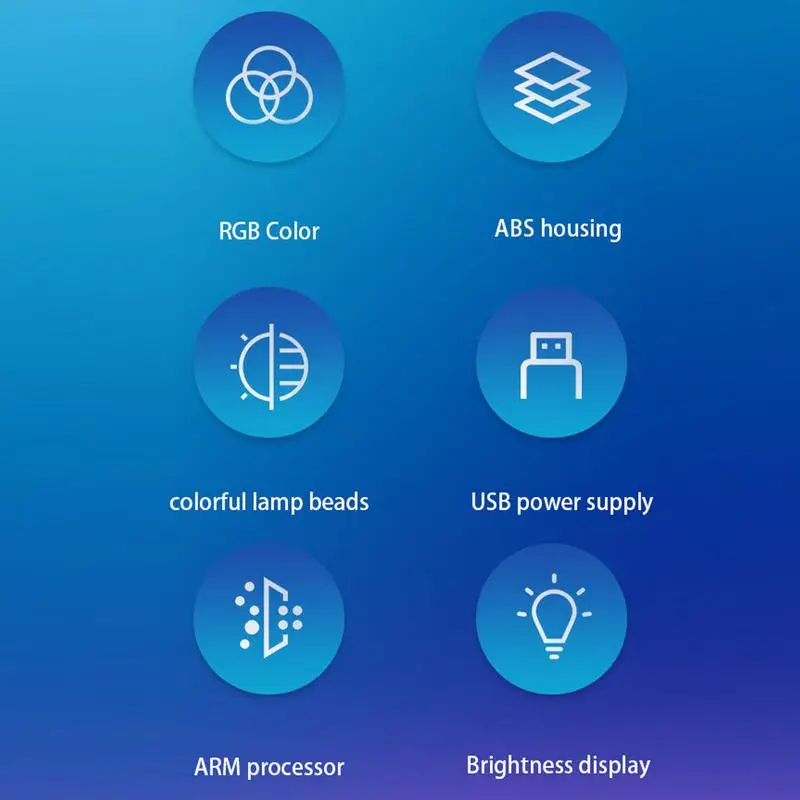 Game Desk Lights Remote Control Mood Lamp Remote Control Color Changing Music RGB Ambient Lighting For PC Room Monitor Desk