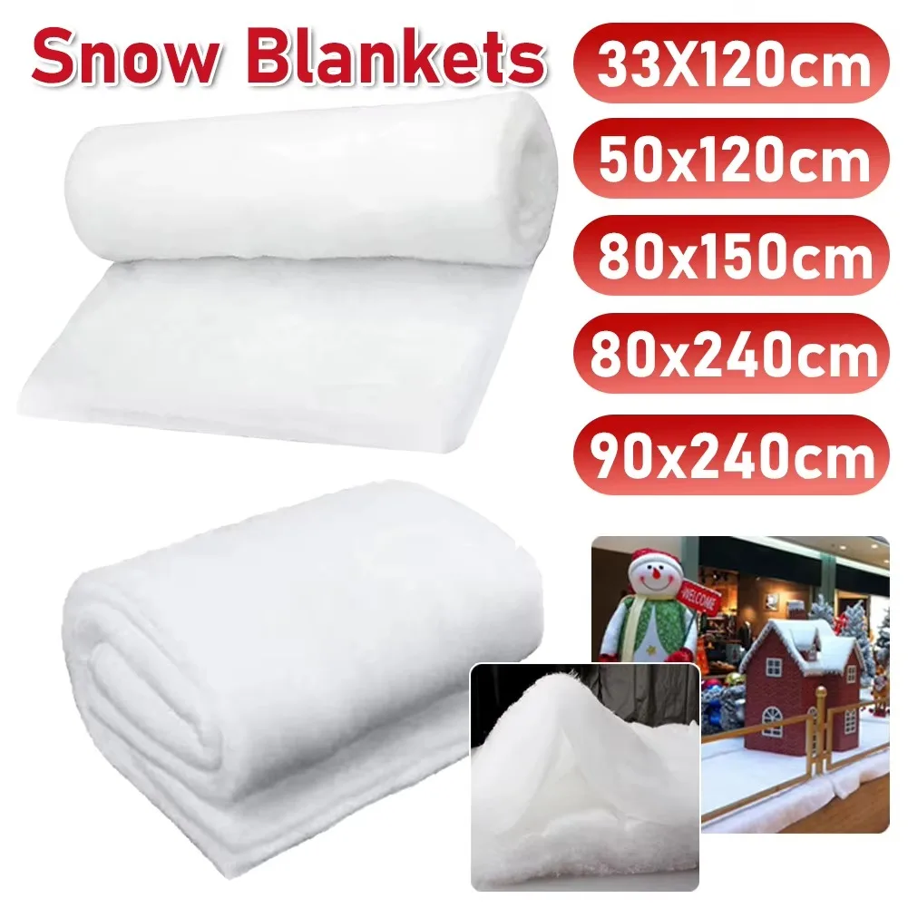 Snow Carpet Create Enchanting Winter Landscapes Winter Snow Christmas Decoration Thickened Rolls Snow Sheet for Kids Children