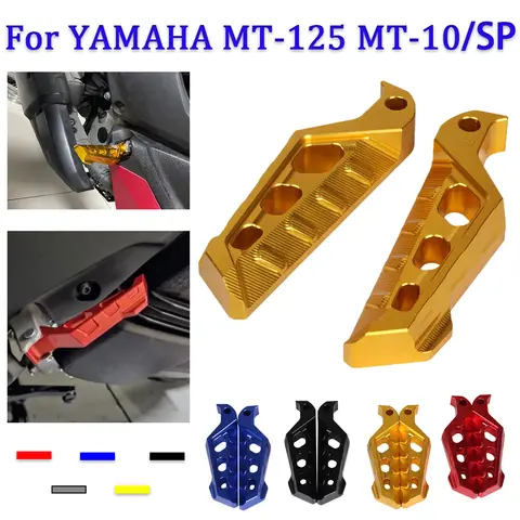 Rear Foot Pegs For Yamaha MT125 MT-125 MT03 MT-03  MT 10 MT10 MT-10 SP Niken Motorcycle Accessories Rests Passenger Footrests