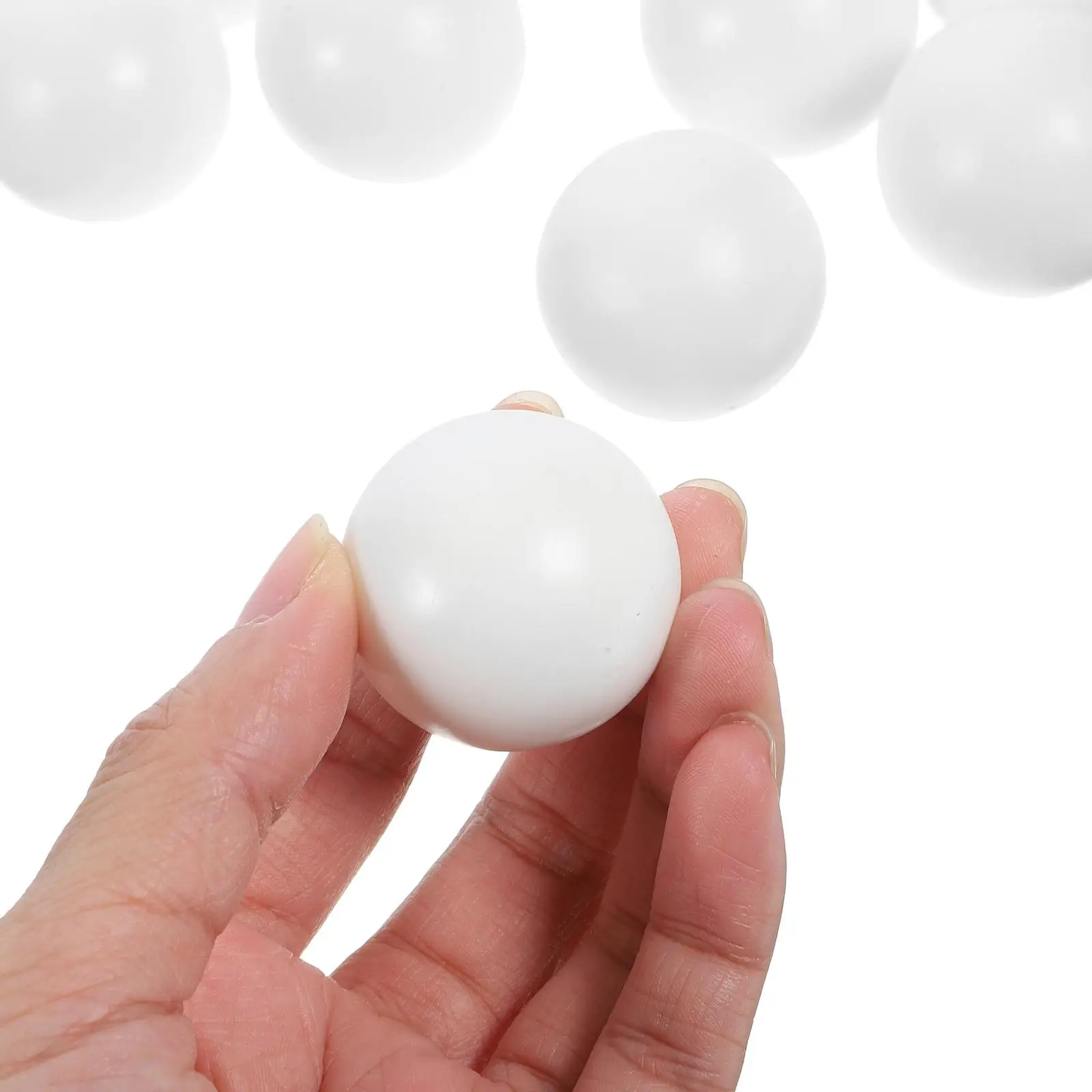 12 ชิ้น 32 มิลลิเมตรมินิฟุตบอลฟุตบอล Foosball อะไหล่สีขาว Glossy โต๊ะเกมยาวนานขนาดกะทัดรัด