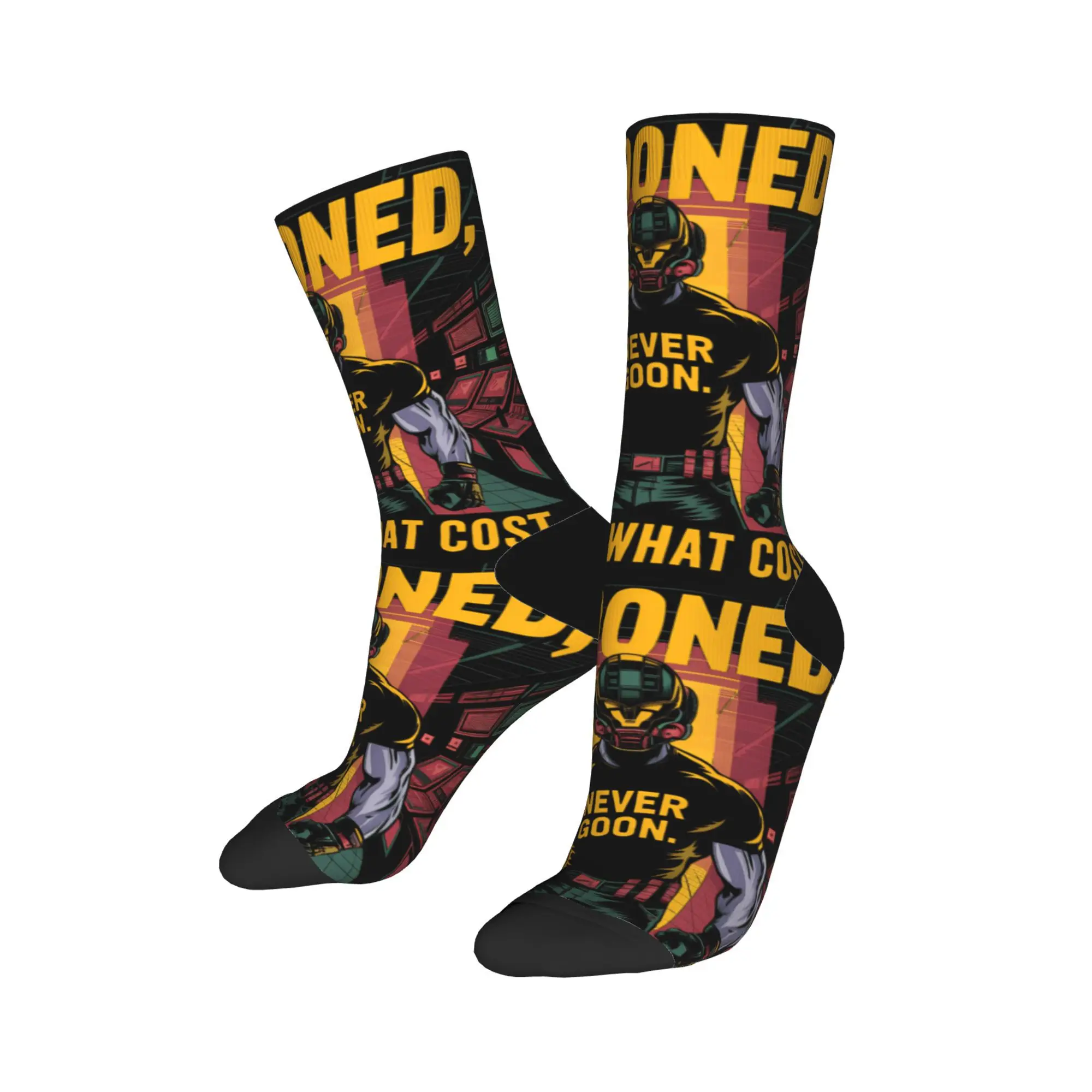 للجنسين الرجال الجوارب Never Goon جوارب الربيع مضحك الجوارب المريحة مخصص الجري المضادة للانزلاق الجوارب