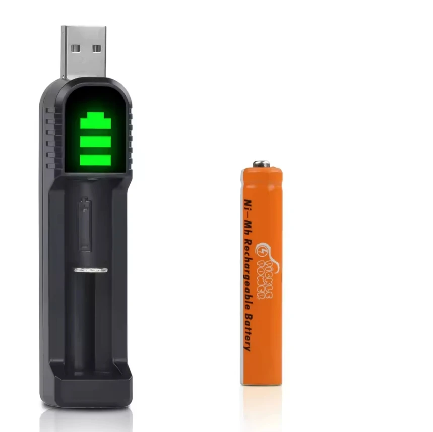 SMARTOOOLS 1,2 V AAAA Ni-MH Akku für Stylus Pen Toys Bluetooth-Kopfhörer, USB-Ladegerät für AAAA-Größe 5