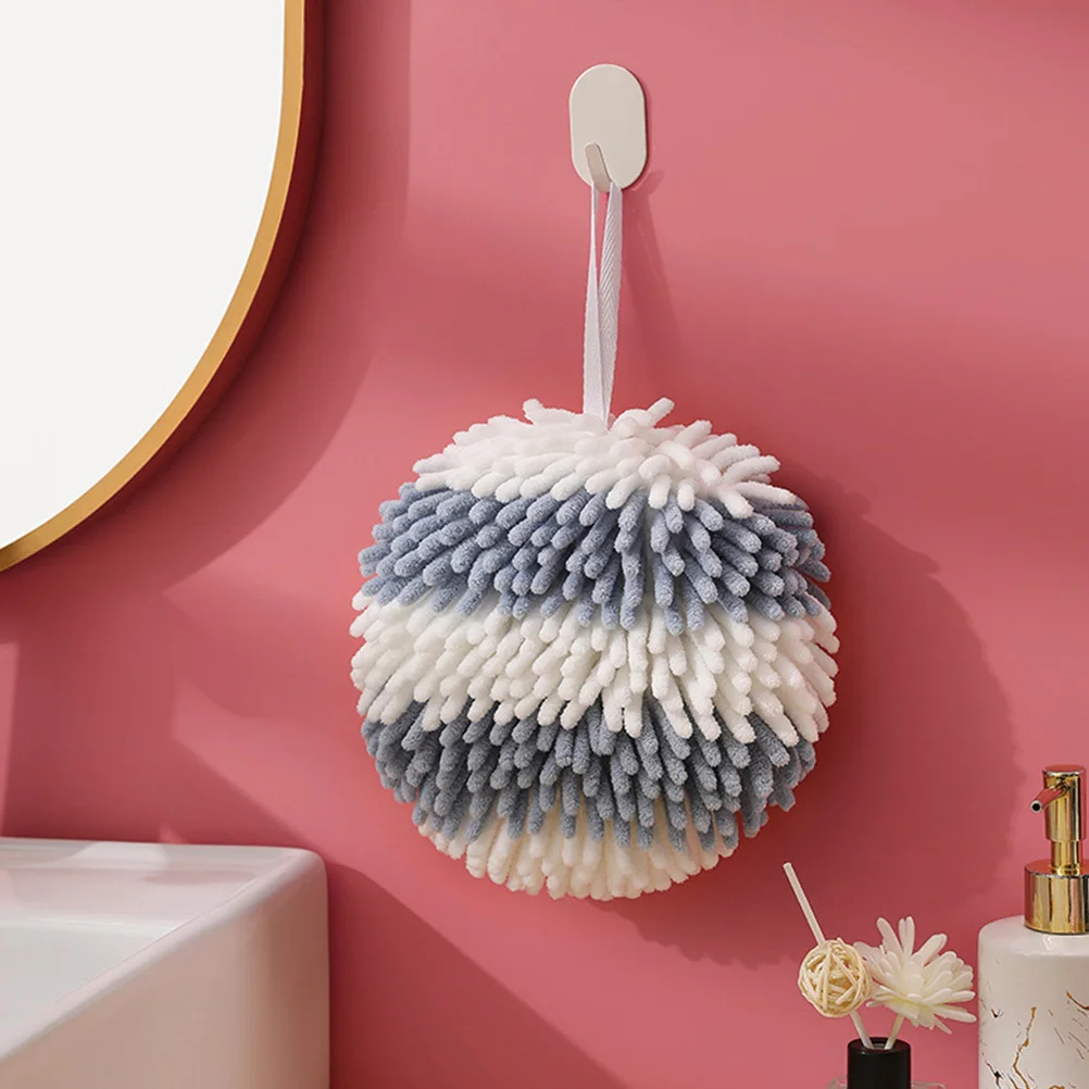 

Zerodeko 2pcs Quick Dry Fuzzy Hand Towel Microfiber Chenille Bathroom Hanging Towels for Fast Drying and