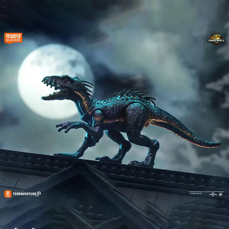 New Blokees Jurassic World Surprise Version-3 Version Dinosaur Tyrannosaurus Velociraptor Blind Box Assembled Toy For Collectors