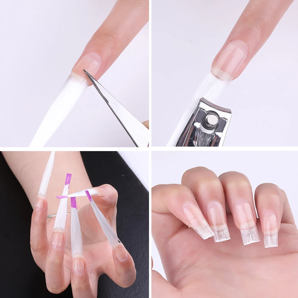 1/2PCS Nail Extension 7g Salon-like Results Easy Application Durable Convenient Fiber Silk For Nail Art Nail Art 5.5cm/pcs