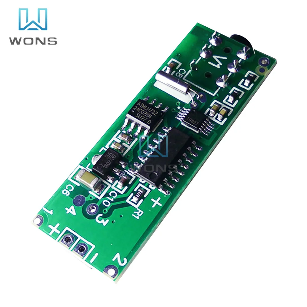 76.0MHz--108.0MHz RDA5807 Stereo 2 Channel FM Radio Module FM Receiver Board Module DC 2.8V to 12V Power Supply 24mA 30uA