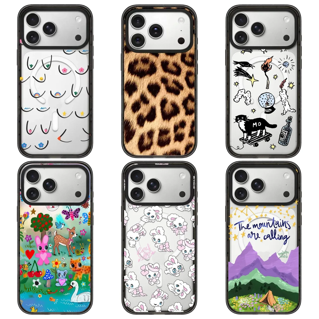 

Animal Paintings 2.0 Acrylic Black Border Phone Cover for IPhone 12 13 14 15 16 17 Pro Max Case for IPhone 17 Air