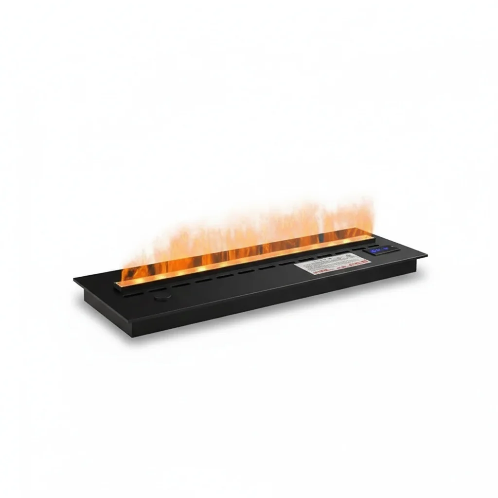 

3D Water Vapor Fireplace, 304 Stainless Steel 700-2000mm, Electric Fireplace Insert, LED Humidifier, Wall Mounted Fake Fireplace