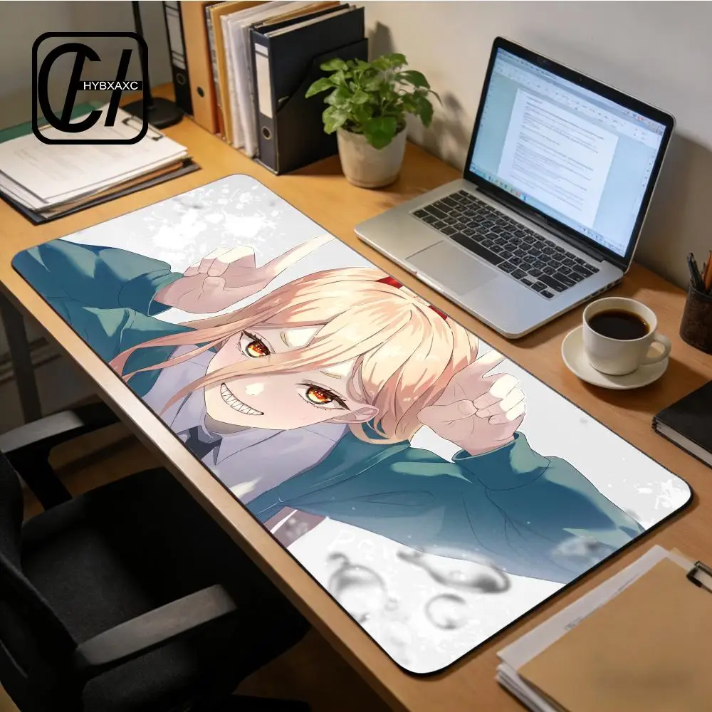 

Power Chain-saw Man Mouse Pad Keyboard Mousepad large Desk Mat PC Gamer High definition printing Table pad HYB XXC Desk Mat