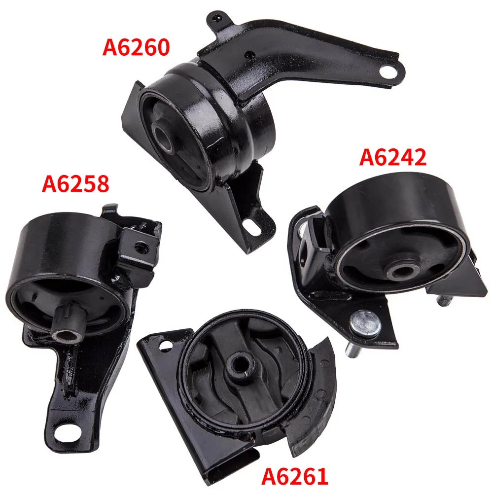 4x Engine Motor & Auto Trans Mount for Toyota Corolla 1.6L 1993-1997 for A6258 12305-02040  8178  8177
