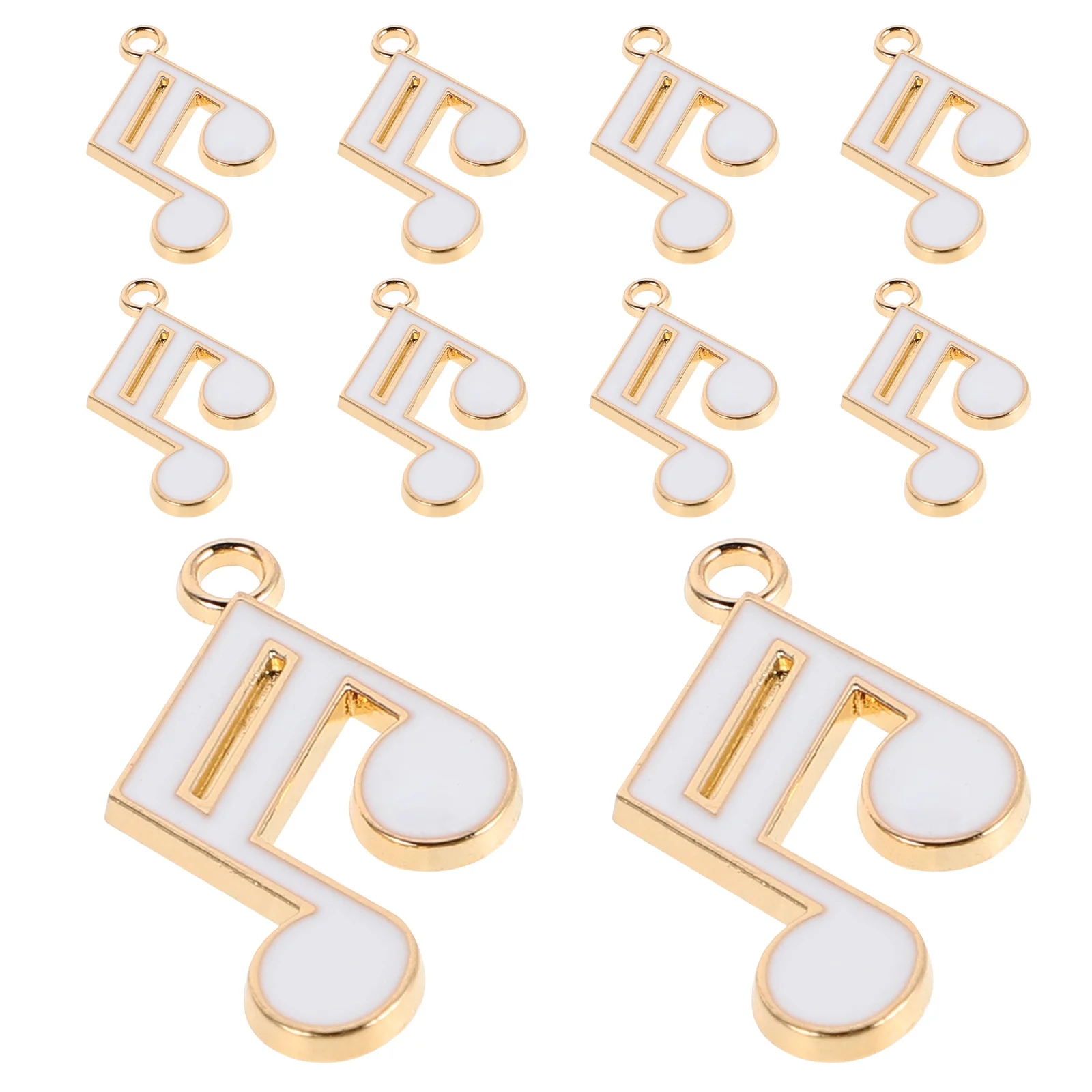 

10Pcs Music Note Enamel Charms Alloy Pendants for DIY Necklace Bracelet Earrings Jewelry Making Craft Supplies