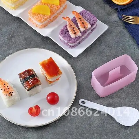 1 Spam Musubi Mold Non Stick Rectangular Sushi Maker Mold DIY Sushi Rice Ball Kitchen Musubi Maker Onigiri Press Mold Tools Pcs