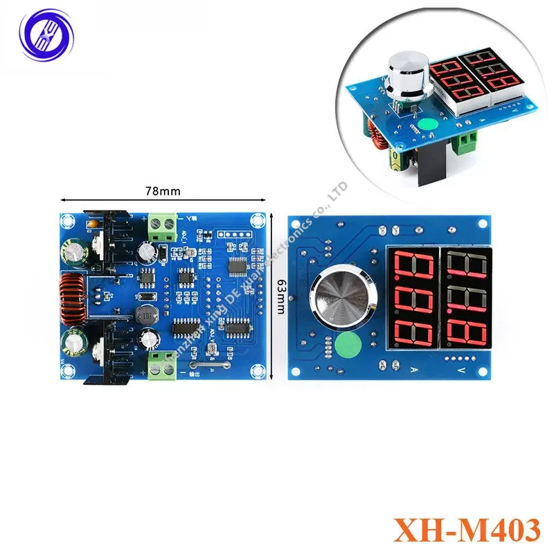 XH-M403 Digital Display Voltage Regulator Module High Power 8A DC DC XL4016 5-36V Voltage Current Regulator Power Module