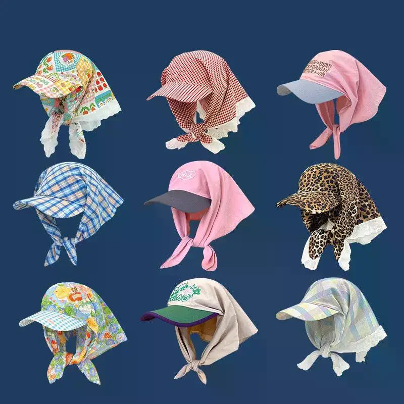 Streetwear Brand Hats - Gorra con Visera y Pañuelo Coreano