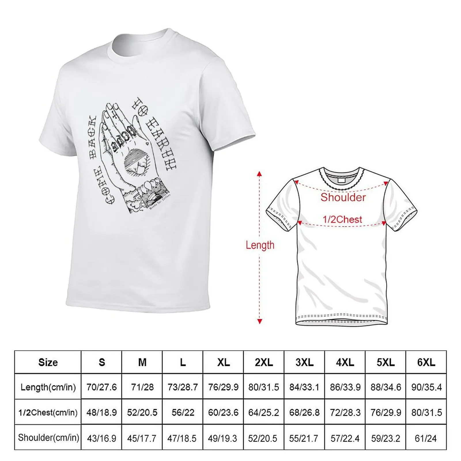COME BACK TO EARTH T-Shirt plus size tops oversize t-shirts man clothing for men