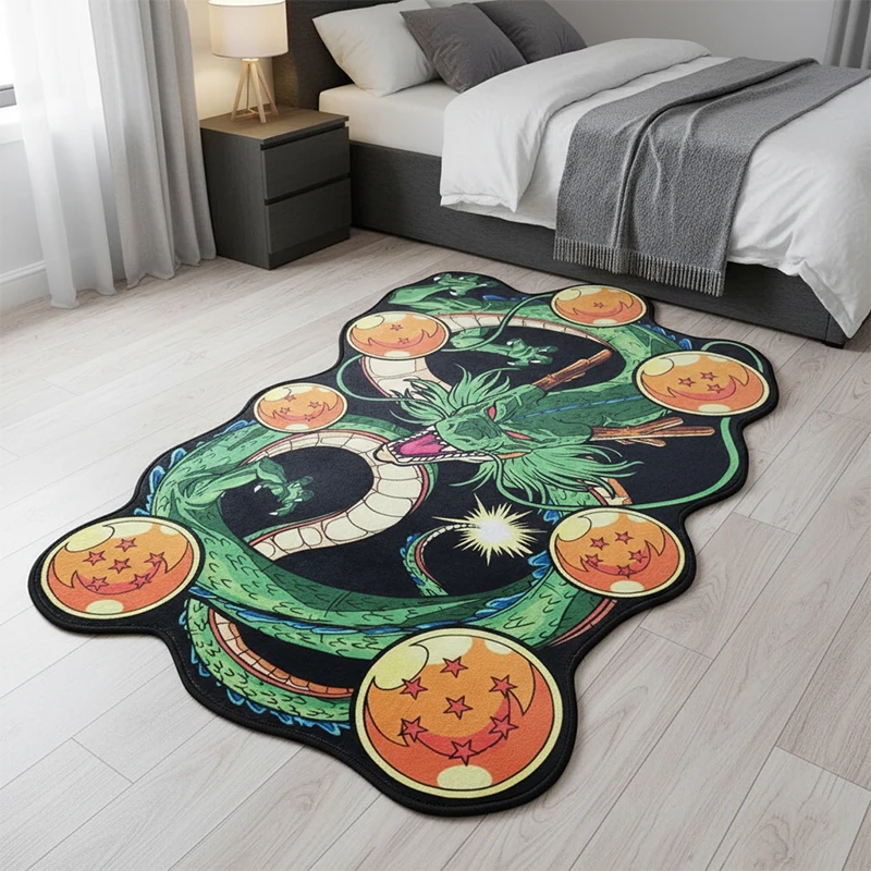 

Dragon Ball Shenron Нерегулярные коврики в стиле аниме, напольные нескользящие коврики, домашние декоративные автомобильные коврики, детские ковры, игрушки, подарки