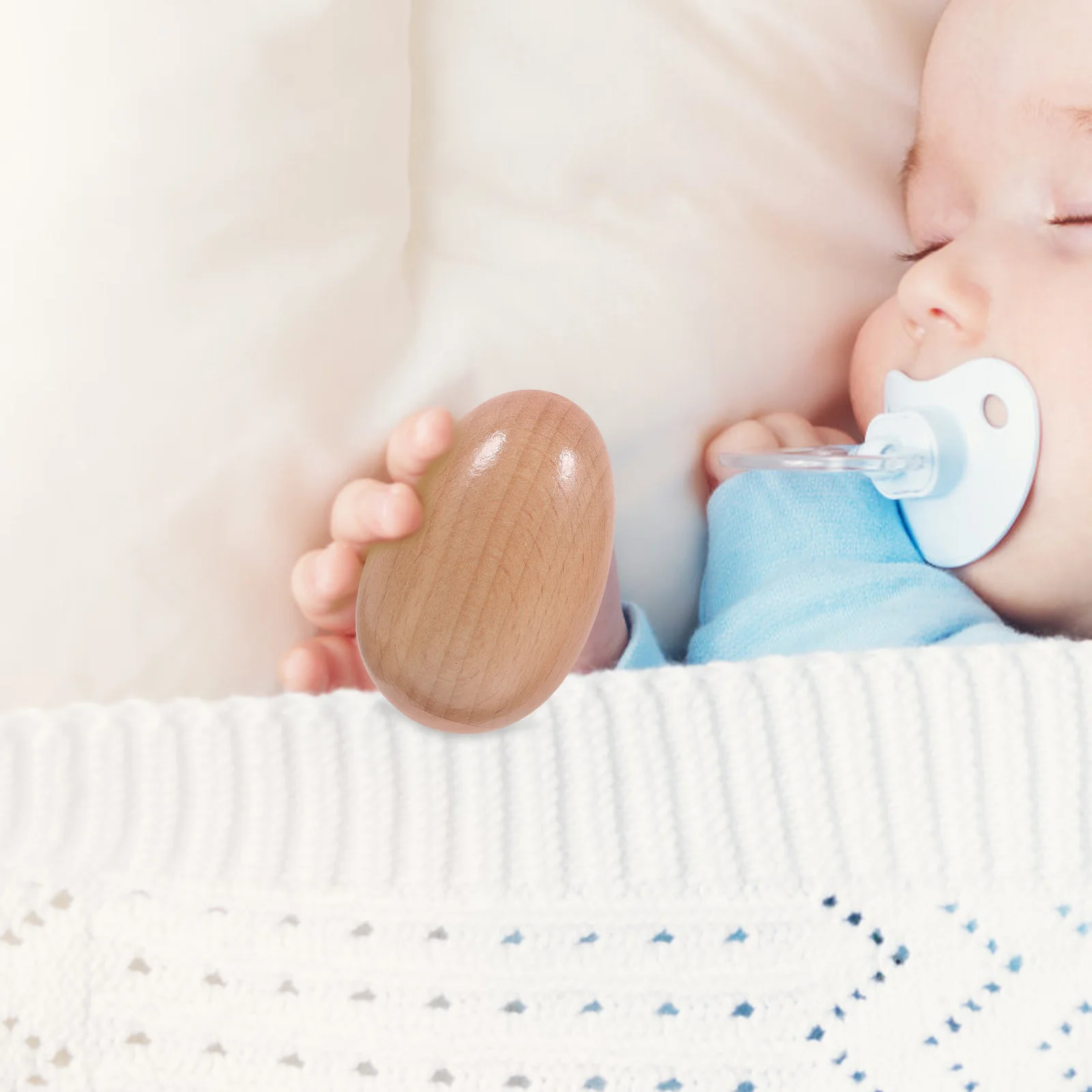 4 Uds. De huevos de Maracas de madera, juguetes para niños, instrumentos musicales, bordes lisos, sin rebabas, juguete de percusión para niños pequeños, juguete educativo