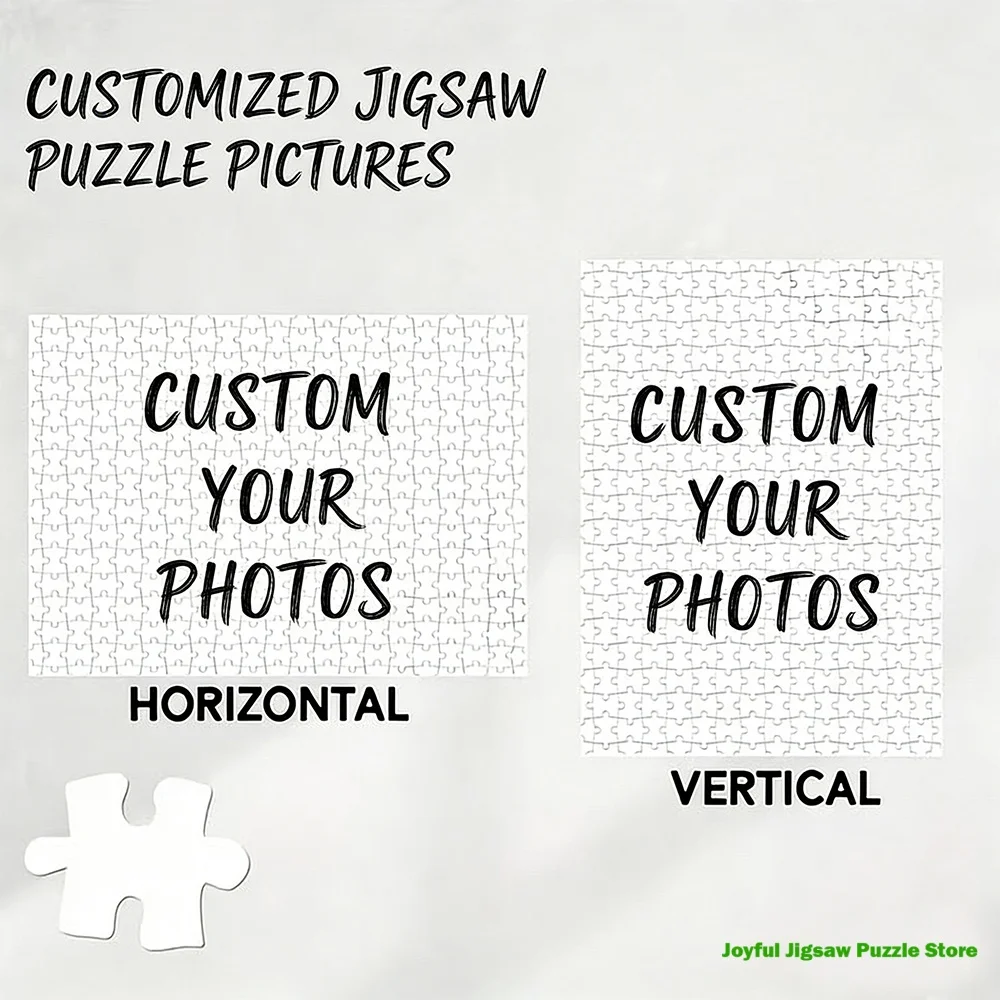 

Custom Photo Puzzle Jigsaw Customized Your Photos Horizontally or Vertically 200/300/500/1000/1500Pcs Perfect Gift for Birthday