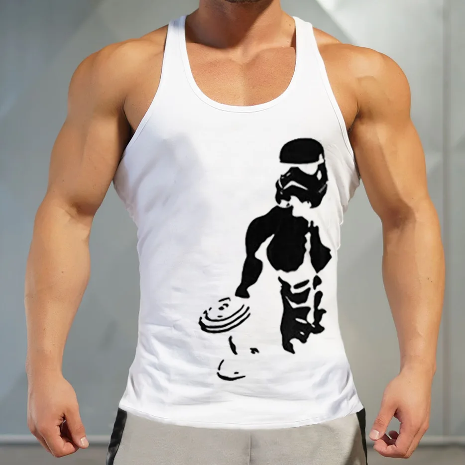 Gyms Workout Sleeveless Shirt Stringer Tank Top Men Bodybuilding Clothing Fitness Mens Sportwear Vests Muscle Singlets