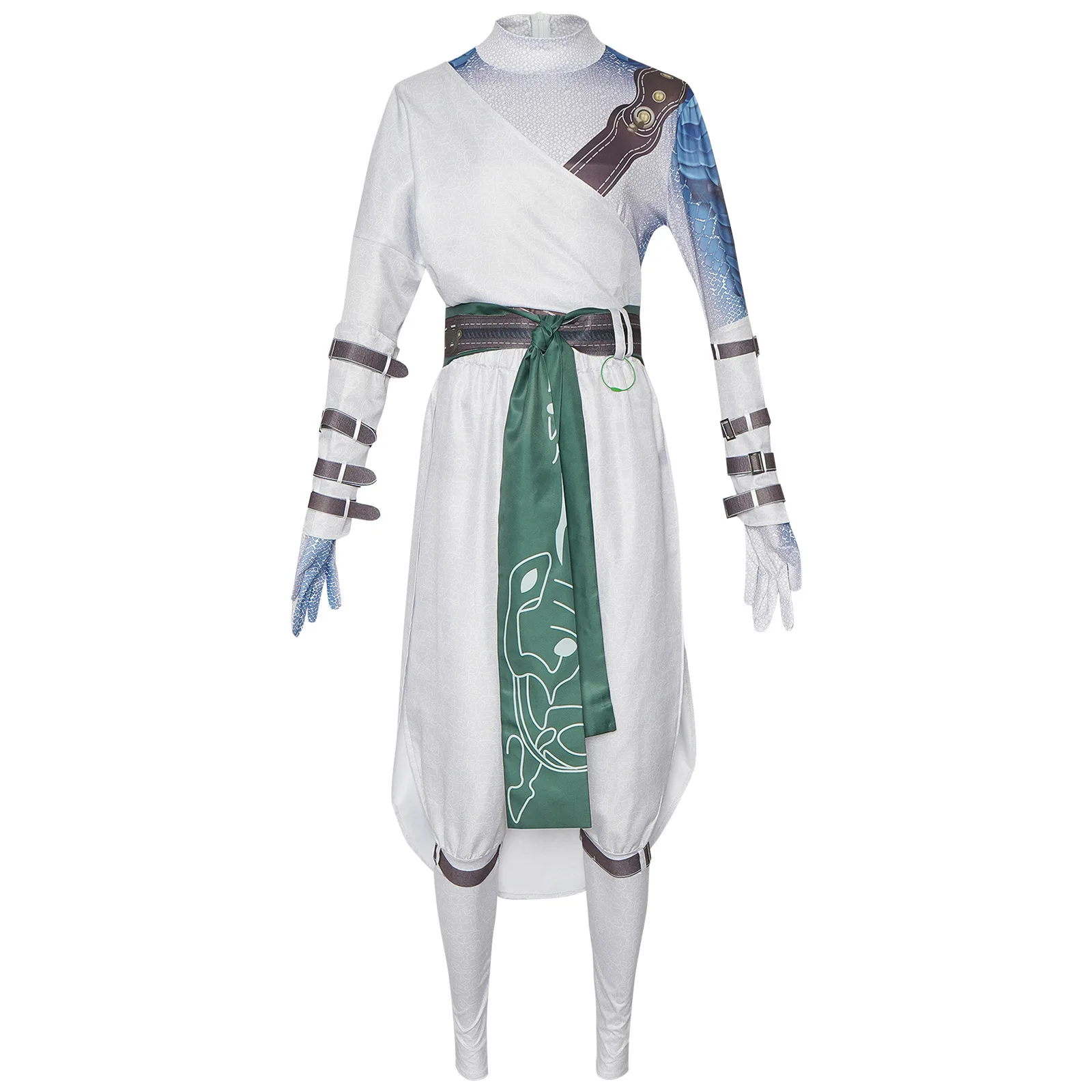 Tema del juego de mitología china Wukong cosplayWhiteclad Noble traje de lujo halloween con cinturón
