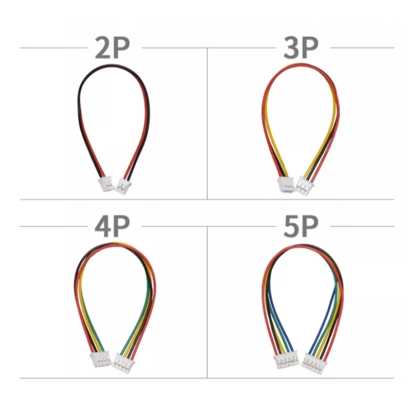 10PCS PH2.0 Electronic Wire PH 2.0mm Double Head Terminal Wire 10cm/20cm/30cm Cable 26awg Same Side / Reverse Side Connector