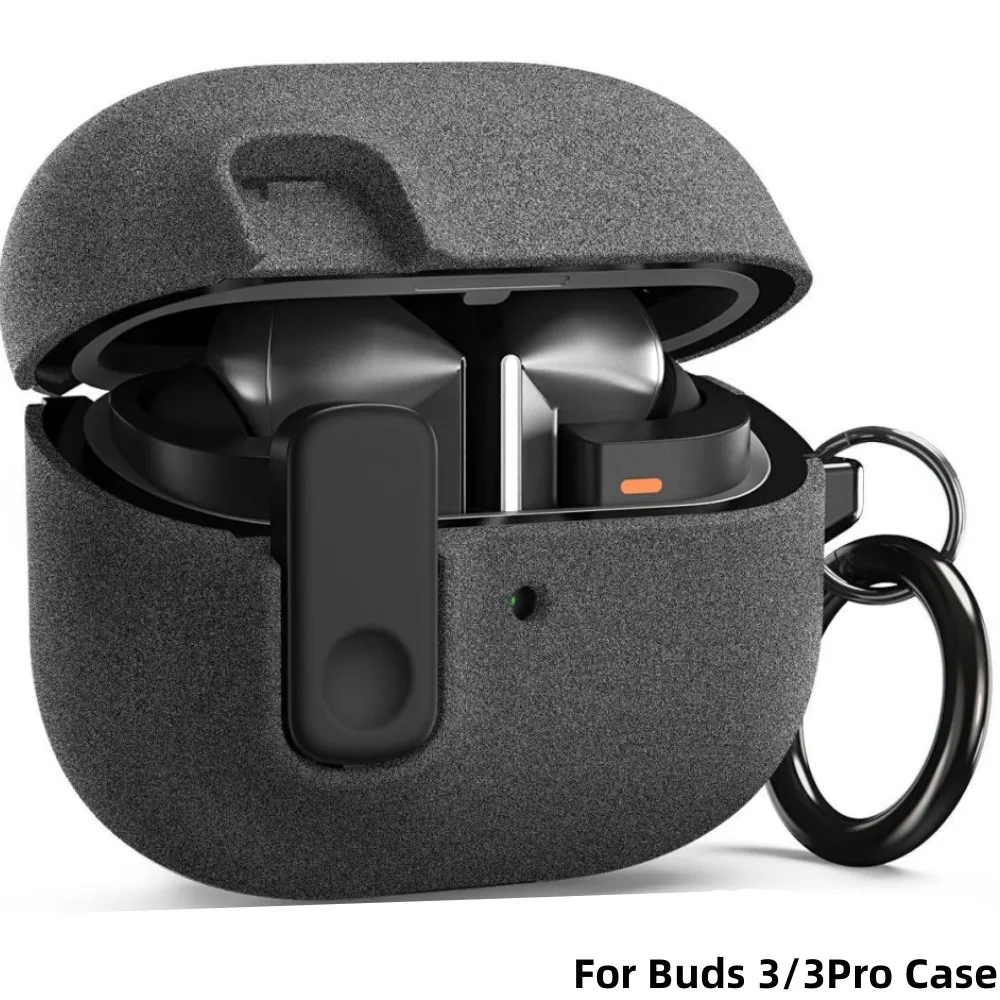 

Чехол с безопасным замком для Samsung Galaxy Buds 3/3Pro (2024), противоударный защитный чехол с набором для чистки и брелком для Galaxy Buds 3