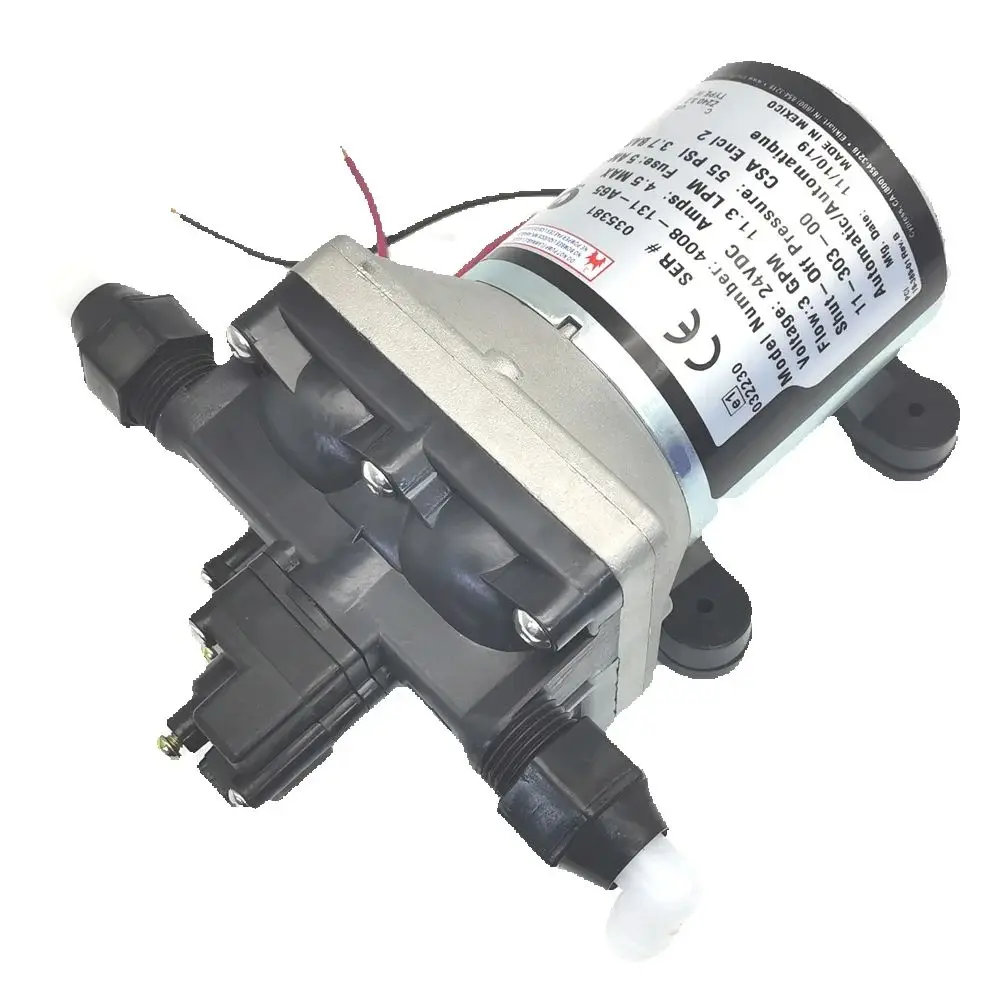 4008-101-A65 4008-101-E65 12V,4008-131-A65 24V 3.0 GPM/LPM Car Toilet Water Pump Revolution with Strainer For Camper/RV/Yacht