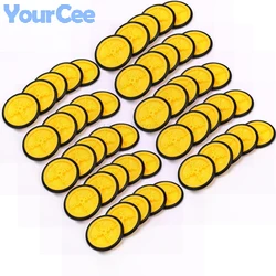 50pcs/5pcs Intelligent Small Smart Car Tire Chassis 40mm Plastic Robot Chassis Wheel