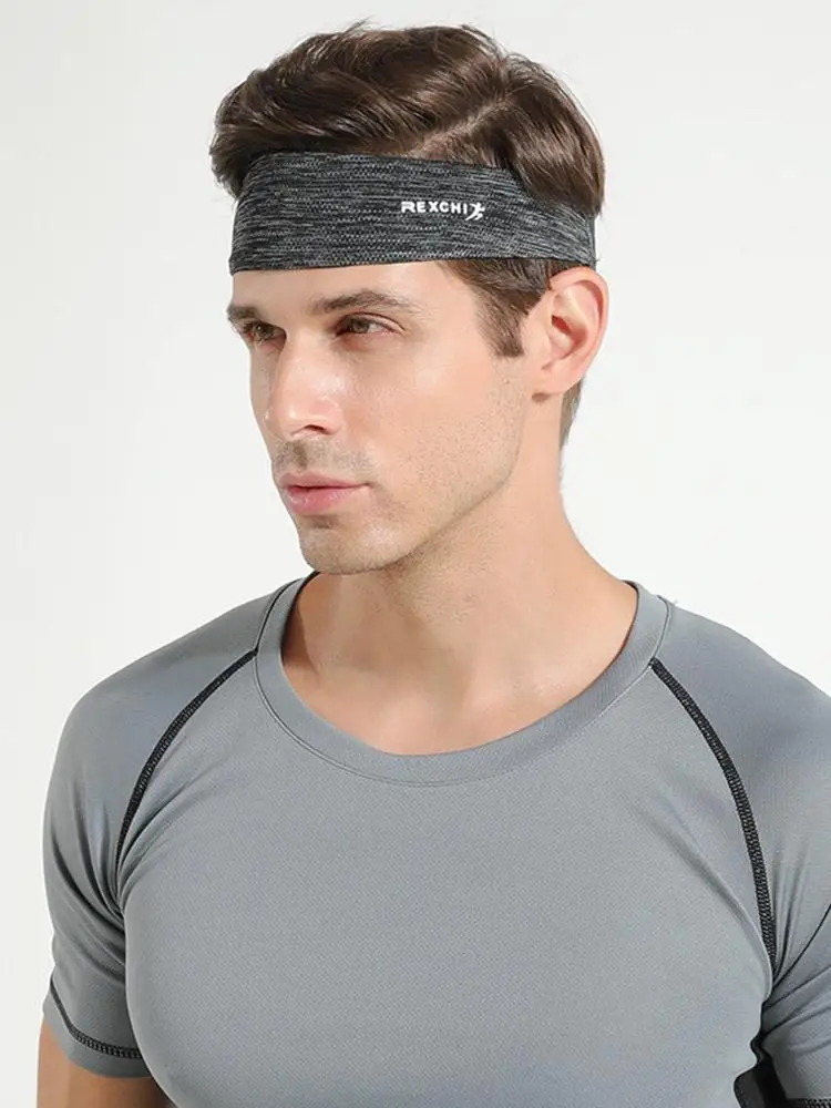 AliExpress REXCHI Sweatband Men's Outdoor Cycling Ice Silk Breathable Fitness Quick Dry Anti Sweat Absorption Headband Sports Headband