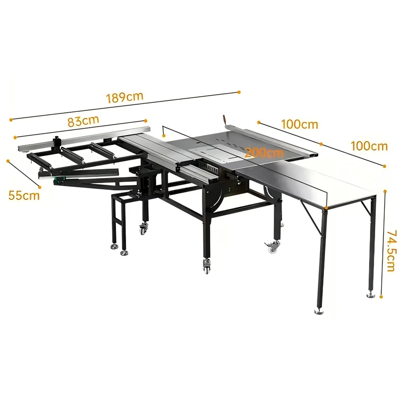 New Sliding Table Saw Woodworking Saw Table S600 Cutting Saw All-in-one Machine Dedicated Precision Workbench Bracket