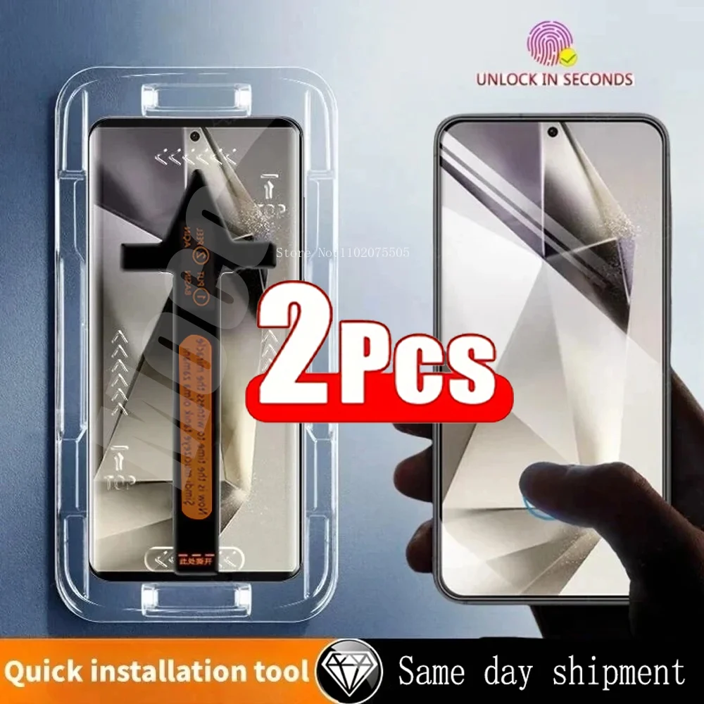 

2Packs Dust-Free Installation Box for Samsung Galaxy S25 Ultra/S25 Edge/S24 S23 S22 S21（Plus/Ultra/FE Series)Screen Protector