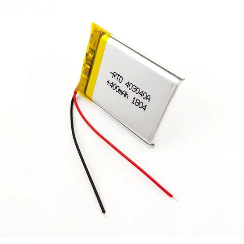 5pcs/Lot New 3.7V 400mAh 403040 043040 Lipo Polymer Lithium Rechargeable Li-ion Battery Cells For Mp3 Mp4 PAD DVD DIY E-book