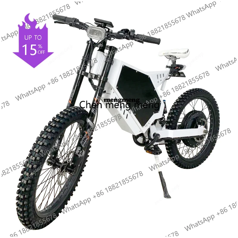 A61 2025 New High Power 8KW E Bike 100KM Range Off-road Fast Adult Long Tail Bike Electric Bike 26 Inch