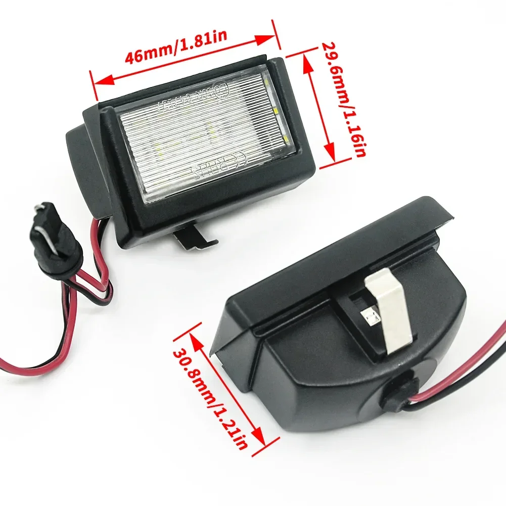 

WF-For BENZ M-CLASS(W164) ML GL-CLASS(X164) Smart Roadster 452 Car Rear white LED license plate light number plate lamp