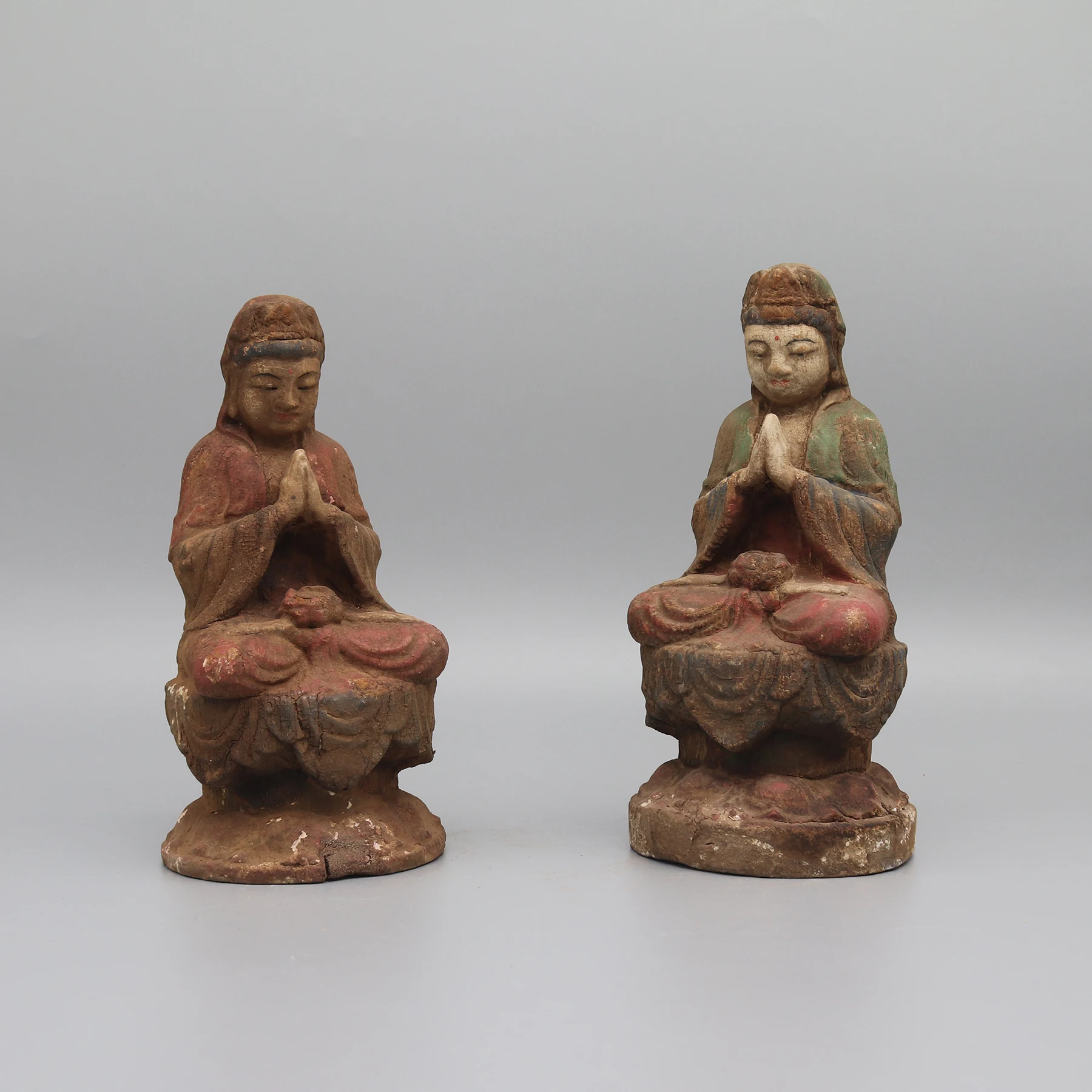 

Wooden buddha statue