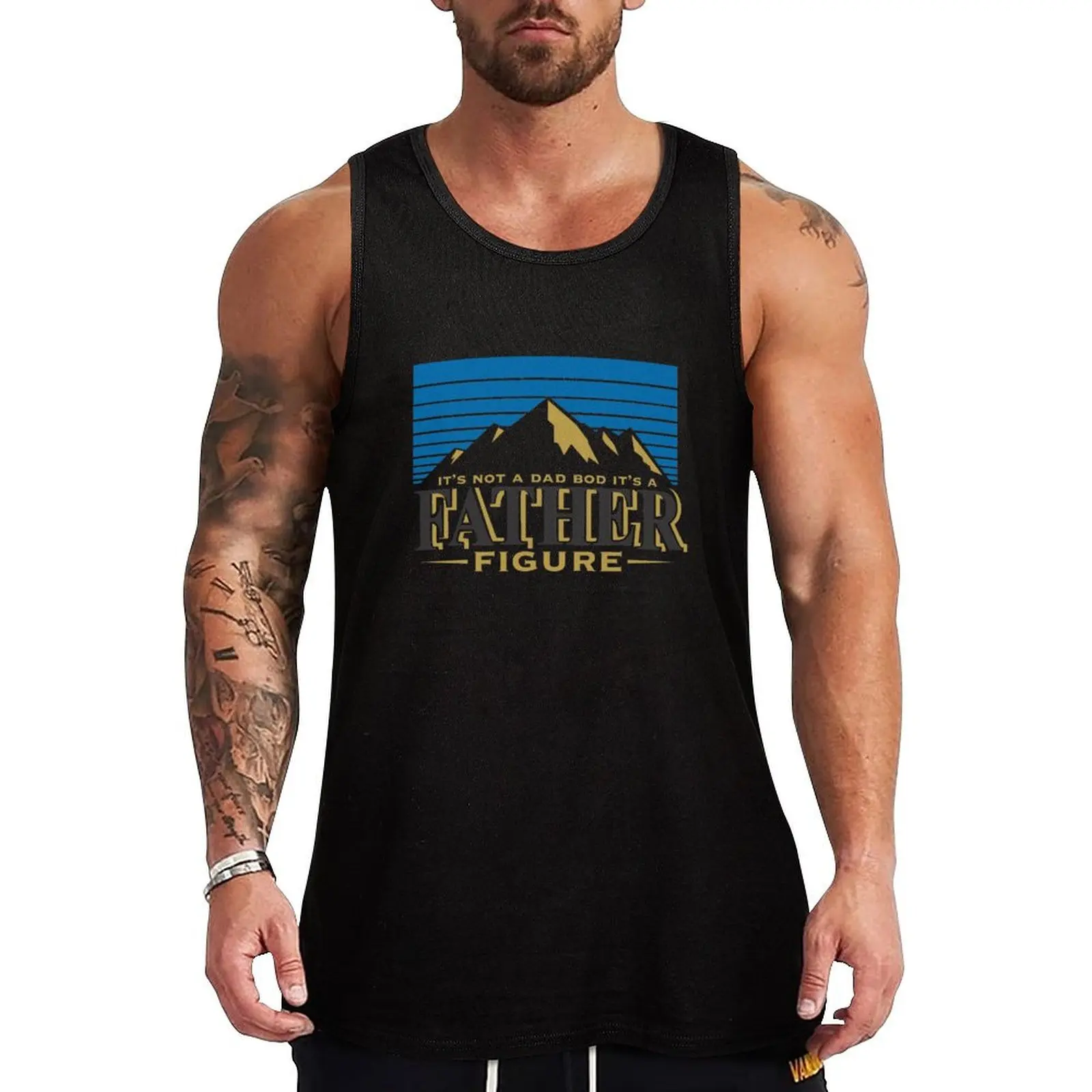 Father Figure Tank Top Solid Color Basic Tank Top Regular Fit Casual Wear