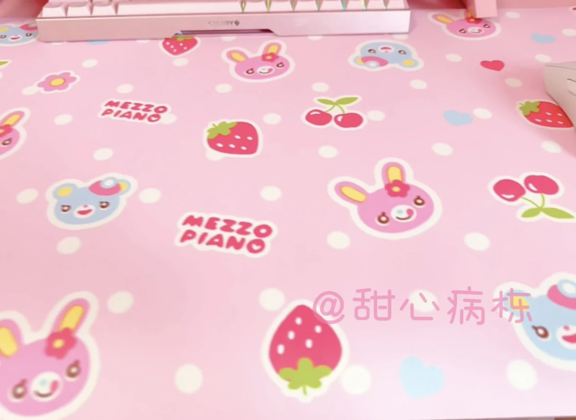 Japanese MP Cartoon Printed Table Pad Cute Placemat Game Accessory Mouse Pad Commuting Lady Office Desk Mat Sweet Girl Mat