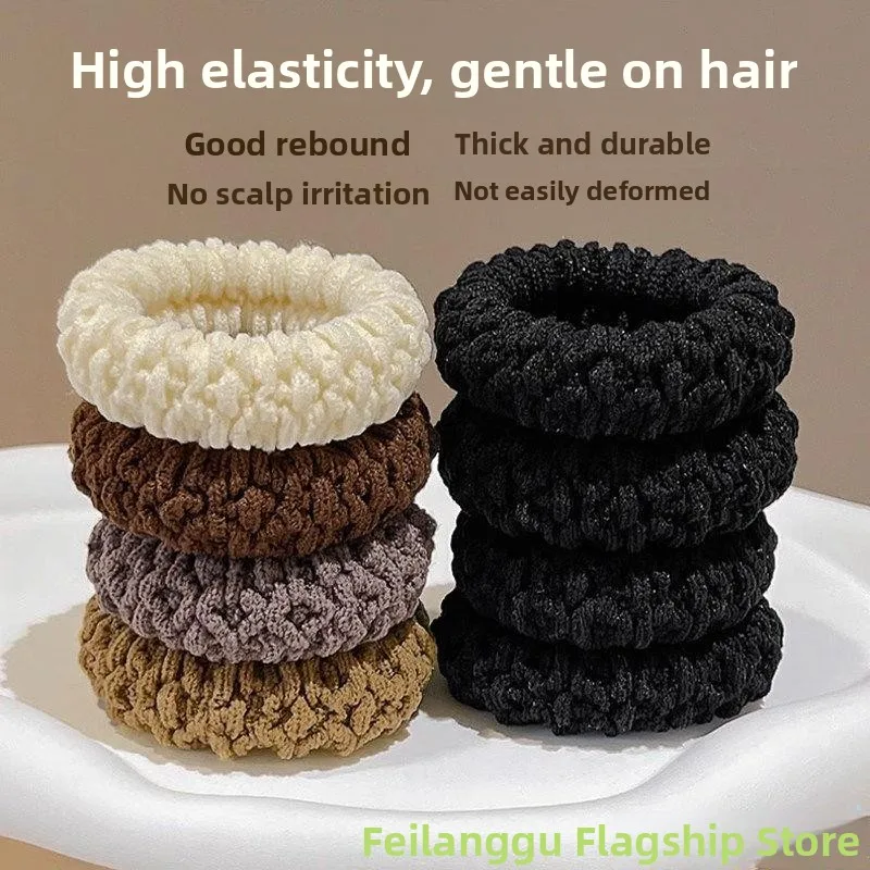 

Женские толстые эластичные резинки для волос: высокопрочные, износостойкие, с резиновыми вставками, аксессуары для причесок, индивидуальный пошив