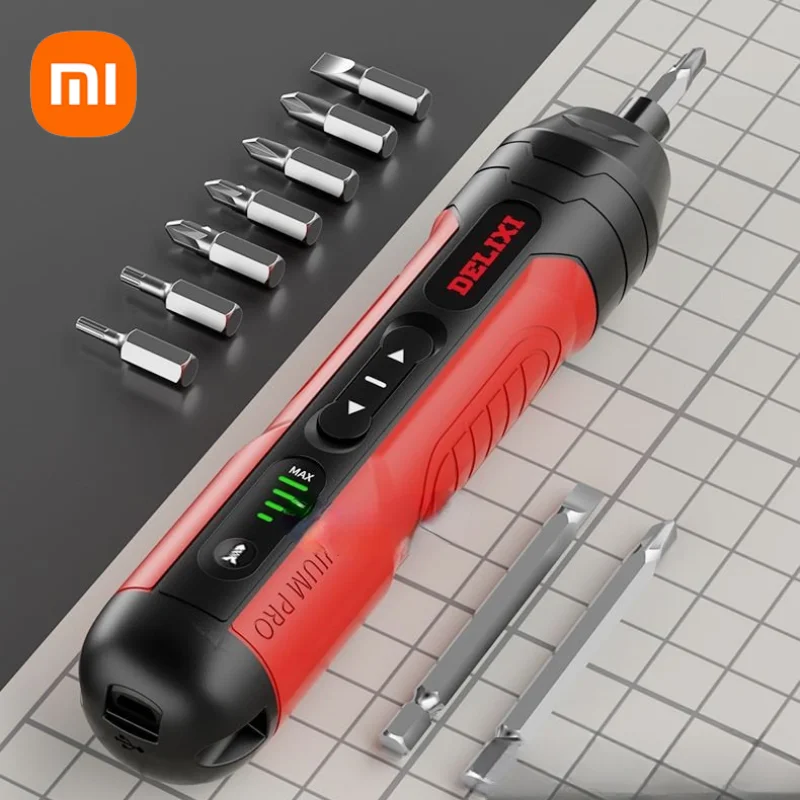 

Xiaomi DELIXI Cordless Electric Screwdriver Set 3.6V Rechargeable Lithium Battery Screwdrivers S2 Steel Precision Bit Household