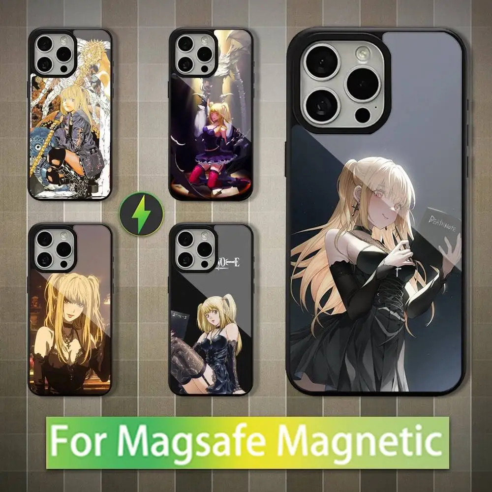 

D-Death M-Misa N-Note Phone Case For iPhone 16,17,15,14,13,12,11,Pro,Max,Plus,Mini,Magsafe,Magnetic Wireless Charging Case