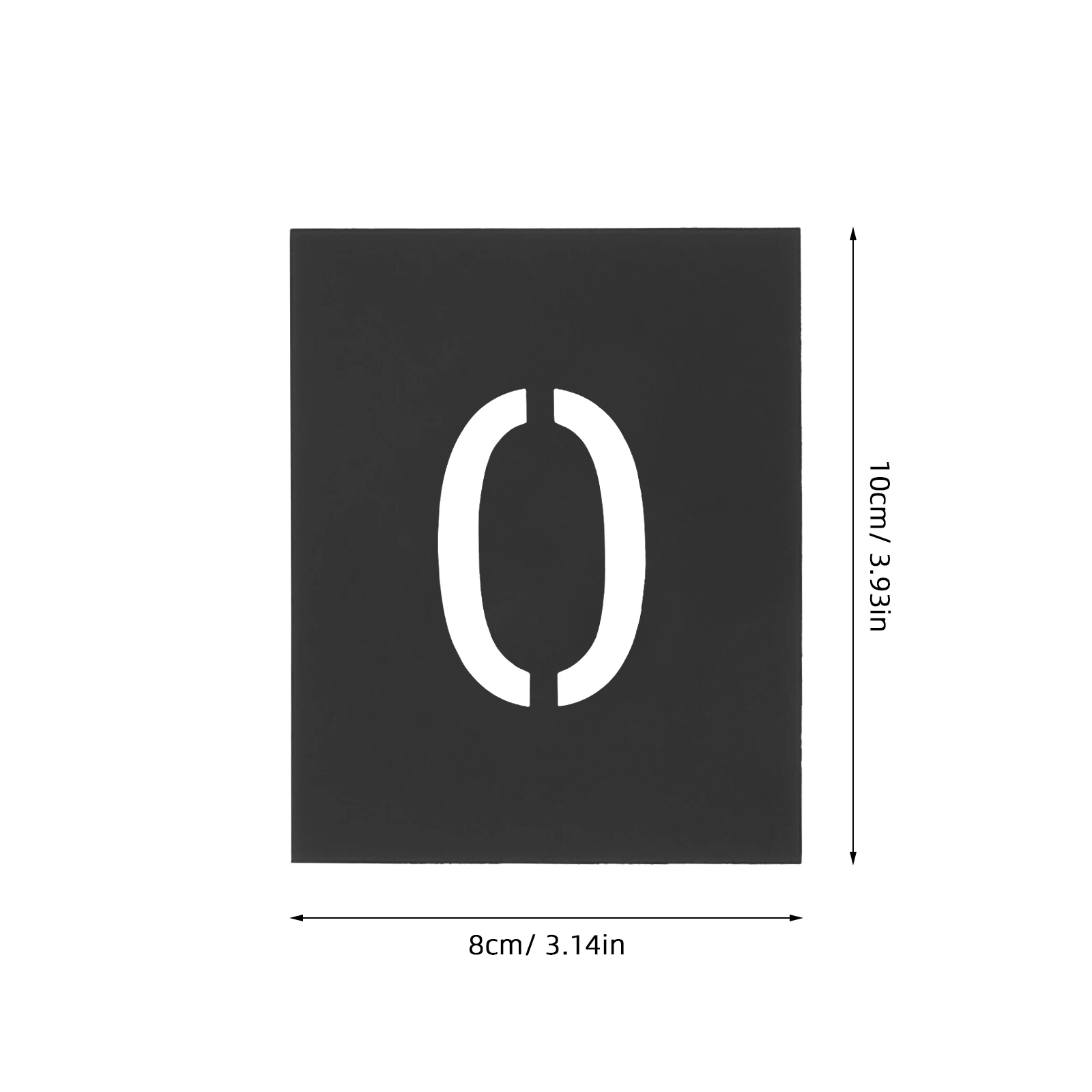 

10pcs Number Stencils Digital Word Module 5cm PVC Reusable Plastic Stencils for Crafts Painting Wood Decoration
