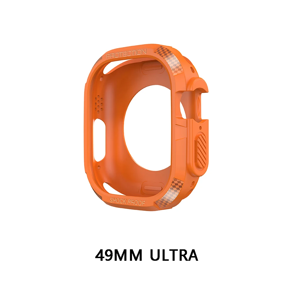 Прочный чехол для Apple Watch Case 44 мм, 40 мм, 45 мм, 41 мм, 49 мм, ультра ТПУ, защитная пленка для экрана iWatch series 10 9 8 se 6 7 5 4 42 мм 46 мм